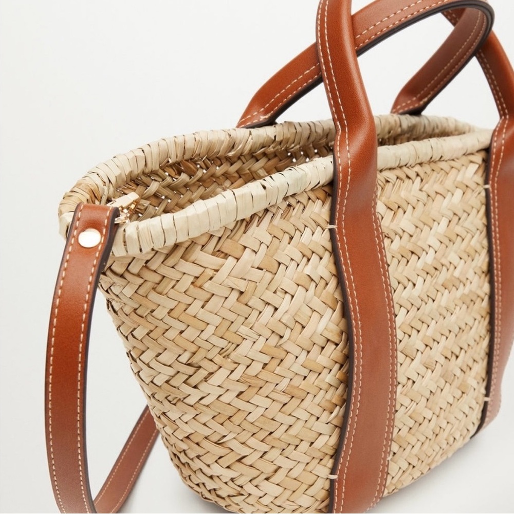 Mango Woven Basket Bag - Picture 3 of 7
